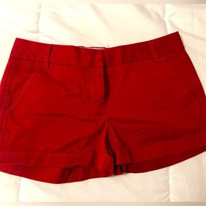 J. Crew Red Shorts